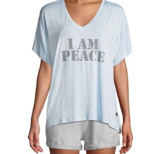 NWT PEACE LOVE WORLD MIA V-NECK BABY BLUE